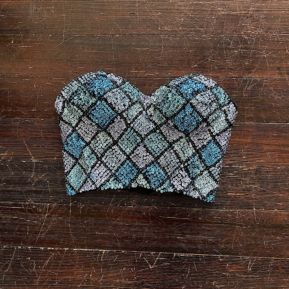 Retrofete Sequin Bustier